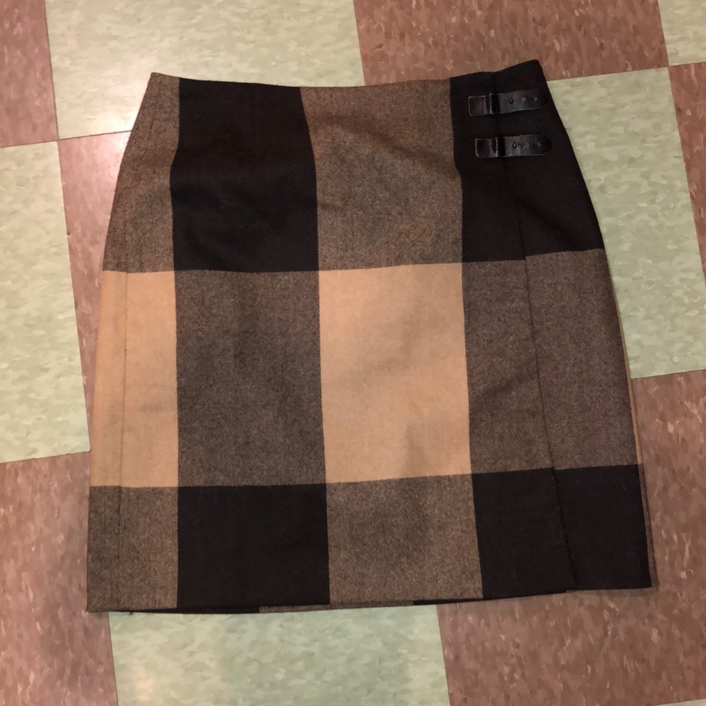 Vtg 90s UO colorblock wrap skirt 4 6